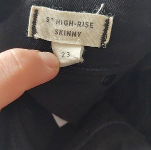 Madewell black skinny jeans